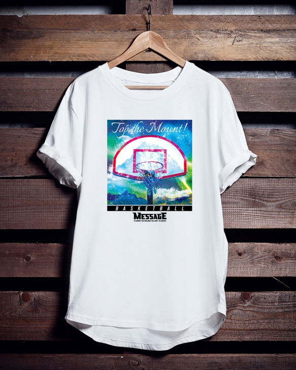 バスケTシャツ「Mountain BasketCourt」 1枚目の画像