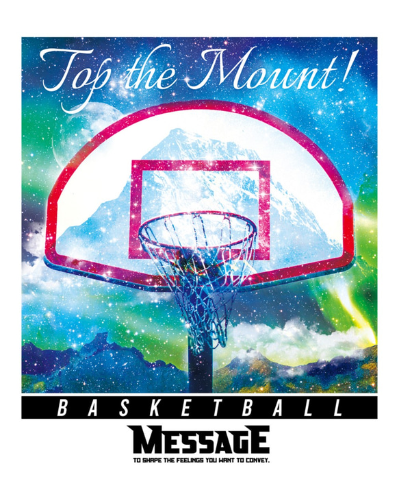 バスケTシャツ「Mountain BasketCourt」 2枚目の画像