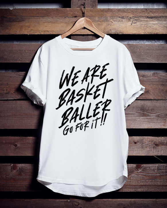 バスケTシャツ「WE ARE BASKET BALLER」 1枚目の画像