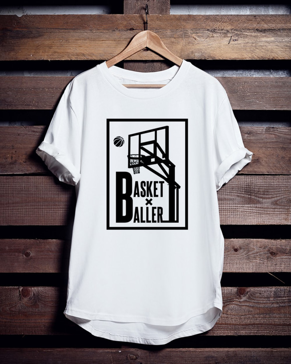 バスケTシャツ「BASKET×BALLER」 1枚目の画像