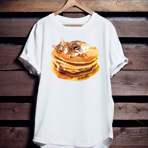 スイーツTシャツ「ねこパンケーキ」 Tシャツ ｢MessagE｣ 通販 11962762