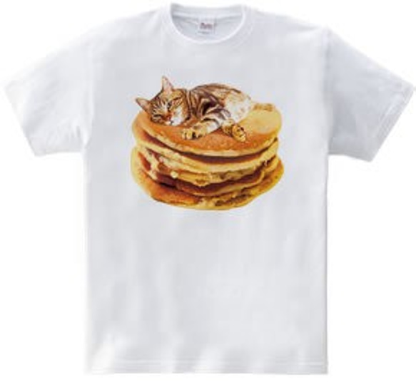 スイーツTシャツ「ねこパンケーキ」 3枚目の画像