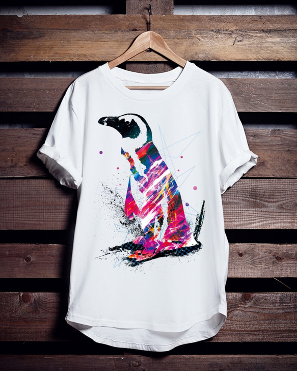 ペンギンTシャツ「Punk Penguin」 1枚目の画像