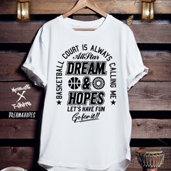バスケTシャツ「DREAM&HOPES」 1枚目の画像