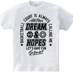 バスケTシャツ「DREAM&HOPES」 3枚目の画像