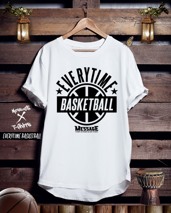 バスケTシャツ「EVERYTIME BASKETBALL」 1枚目の画像