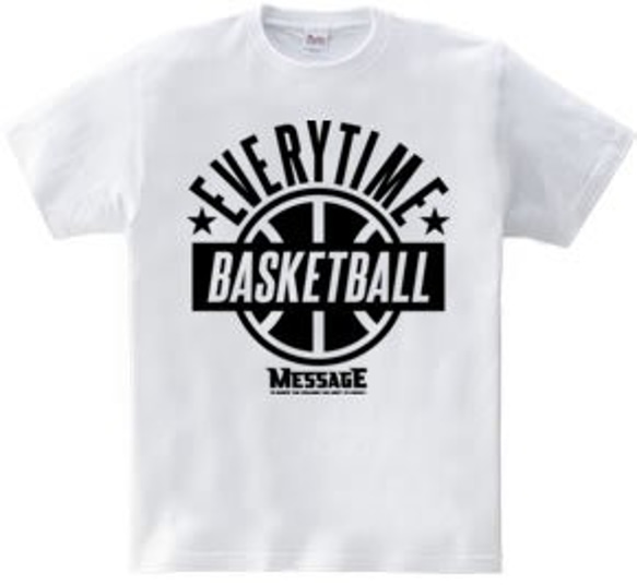 バスケTシャツ「EVERYTIME BASKETBALL」 3枚目の画像