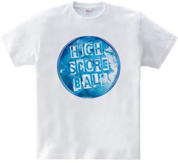 バスケTシャツ「HIGH SCORE BALL」 3枚目の画像