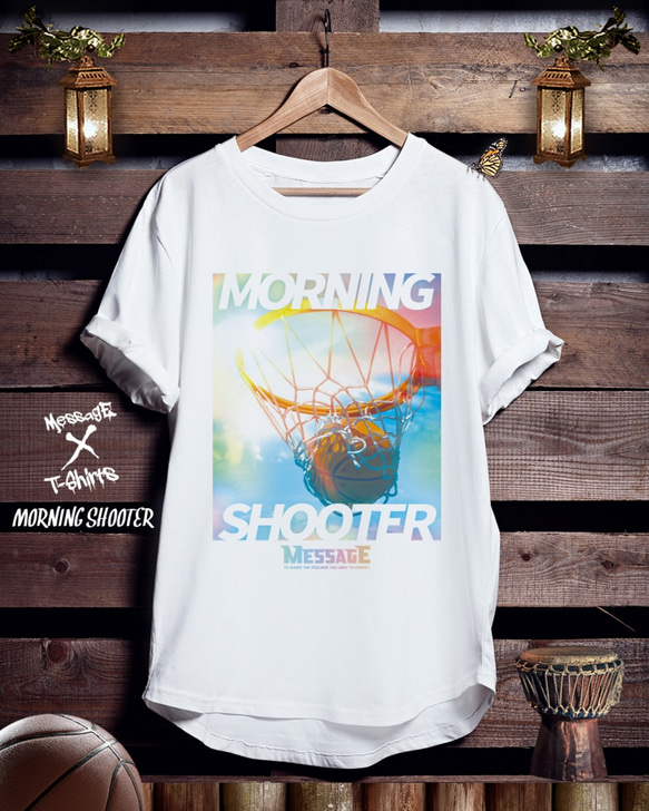 バスケTシャツ「MORNING SHOOTER」 1枚目の画像