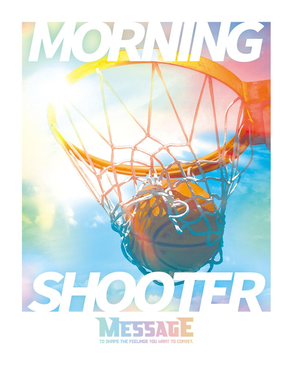 バスケTシャツ「MORNING SHOOTER」 2枚目の画像