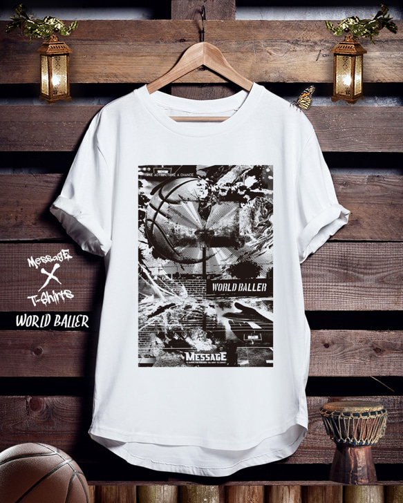 バスケTシャツ「WORLD BALLER」 1枚目の画像