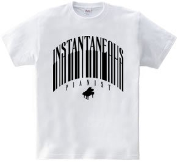 ピアノTシャツ「INSTANTANEOUS」 3枚目の画像