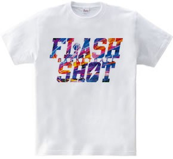 バスケTシャツ「FLASH SHOT」 3枚目の画像