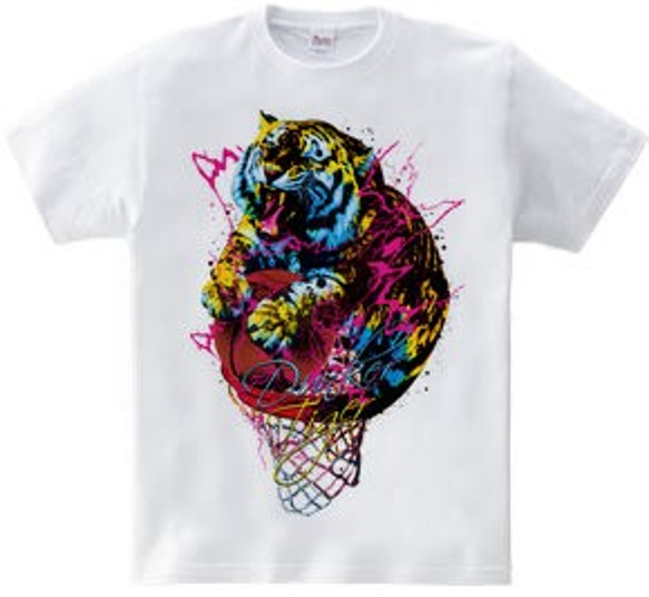 バスケアニマルTシャツ「Dunker Tiger」 3枚目の画像