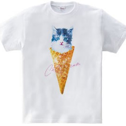 ねこアイスクリームTシャツ「CatsCream」 3枚目の画像