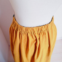 フレアスカート#ロングスカート#6枚はぎスカート#麻混 4枚目の画像