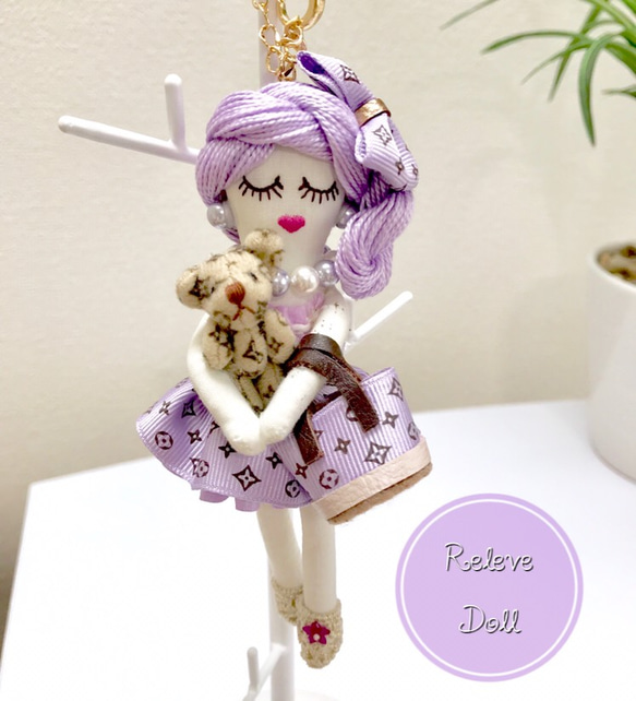 カラフルモノグラムルルベちゃん♡明るいお色パープル その他バッグ  