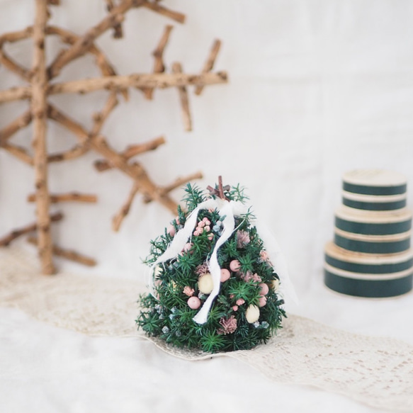 〈再販〉小さな小さなクリスマスツリー　＝PINK＝ 3枚目の画像