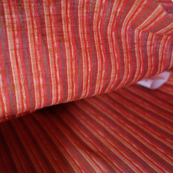 ファッと軽い着心地・オトナのメンズシャツ｜25000円のオーダーメイド｜えんしゅうめんつむぎー静岡みかん色の・橙シャツー 7枚目の画像
