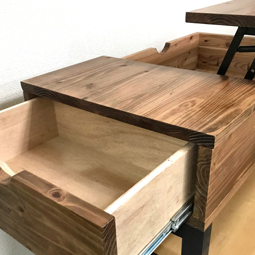 引き出し付き】昇降式テーブル センターテーブル ローテーブル 引き出し付き】昇降式テーブル センターテーブル ローテーブル