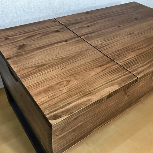 ローテーブル　古材を使った特注　センターテーブル　引出し 楽天市場】ローテーブル センターテーブル テーブル リビングテーブル