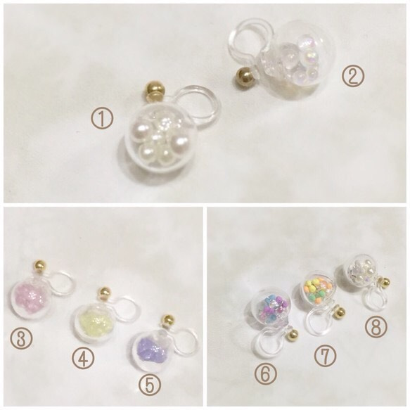 ガラスドーム＊mini earcuff＊ 2枚目の画像