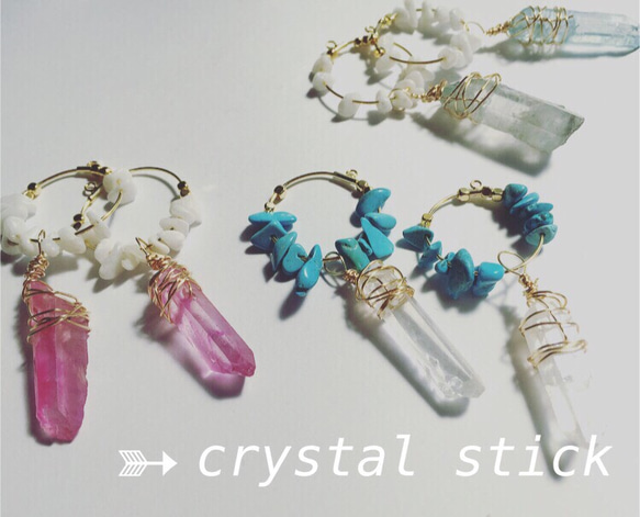 crystalstick耳環 第1張的照片