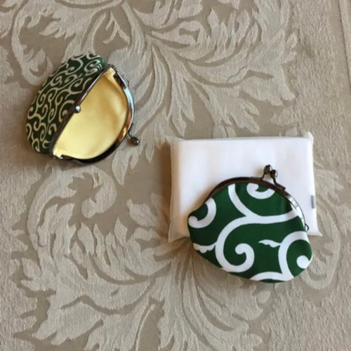 唐草模様のがま口財布 小銭入れ・コインケース conasyuu 通販 7841099