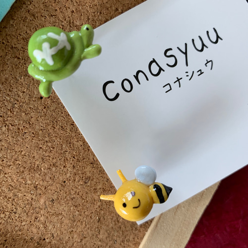 生き物達の画鋲、押しピン5本セット 動物 その他インテリア雑貨