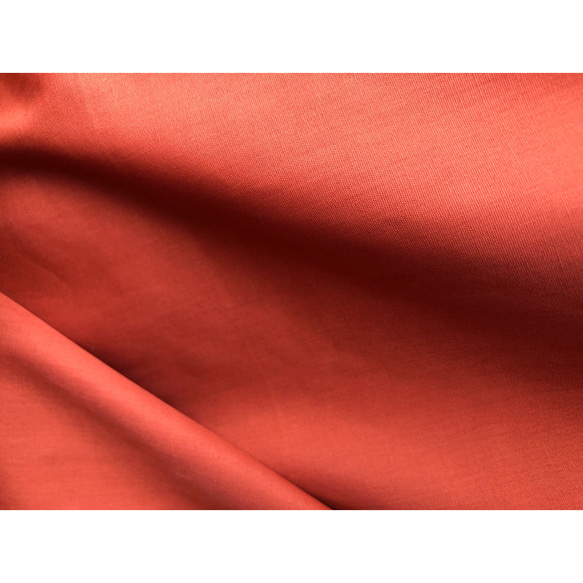 さらっと着られるシャツワンピース(七分丈) ‐ テラコッタ/オレンジ/綿ポリ/FREESIZE 7枚目の画像