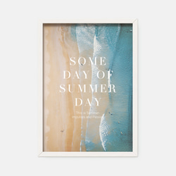 Summerアートポスター［Beach］ |babeアートポスター・ 海・夏・インテリア・日本製 1枚目の画像