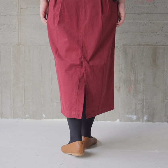ゴブラン織りジャンプスカート（20w-005）ボルドー 10枚目の画像