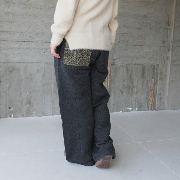 [新冬季] AW棉寬鬆褲（20w-20）木炭灰色 第2張的照片