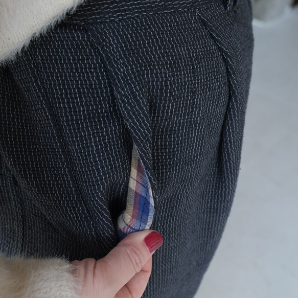 [新冬季] AW棉寬鬆褲（20w-20）木炭灰色 第7張的照片