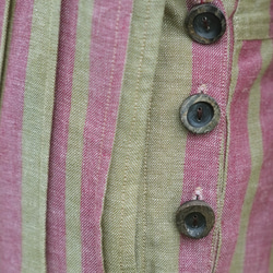 原創條紋背帶褲(21w-01)苔蘚綠 第12張的照片
