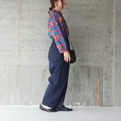 Bone Button Easy Pants (21w-11) 海軍藍 第6張的照片