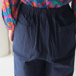 Bone Button Easy Pants (21w-11) 海軍藍 第9張的照片