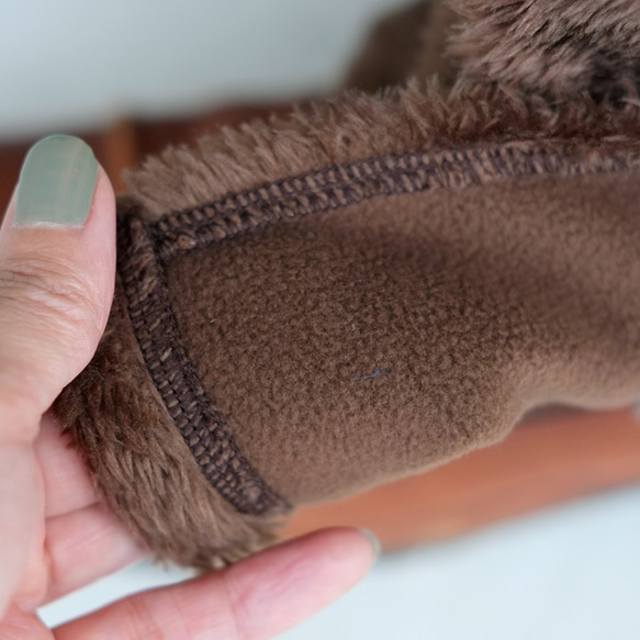 環保抓絨喇叭褲（21w-19）深棕色 第10張的照片