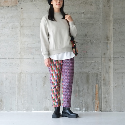 左右で柄が違うクレイジーパターンパンツ （21w-17）パターンB ロング