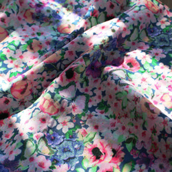 懷舊碎花吊帶連衣裙（19w-004）粉紅色 第7張的照片