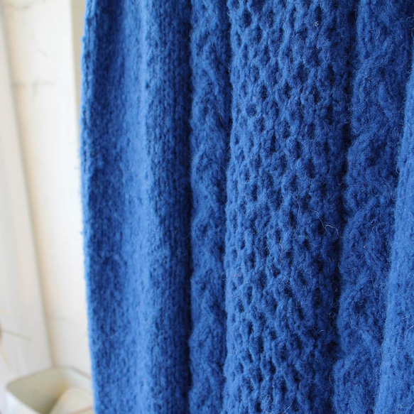 棉花糖針織裙 (19w-017) 藍色 第8張的照片
