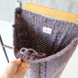 棉花糖針織半身裙（19w-017）灰色 第8張的照片