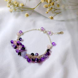 新娘的花圈_典雅紫水晶純銀手作手鍊 第1張的照片