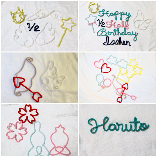 再販×36 ハーフバースデー 【天使のはね】＆【2分の1】 ベビーフォト