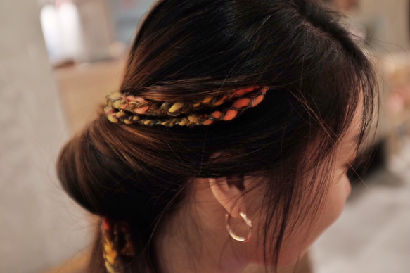 Gypsy hair headpiece bohemian reggae style 吉普賽 民族頭飾 festival 第1張的照片