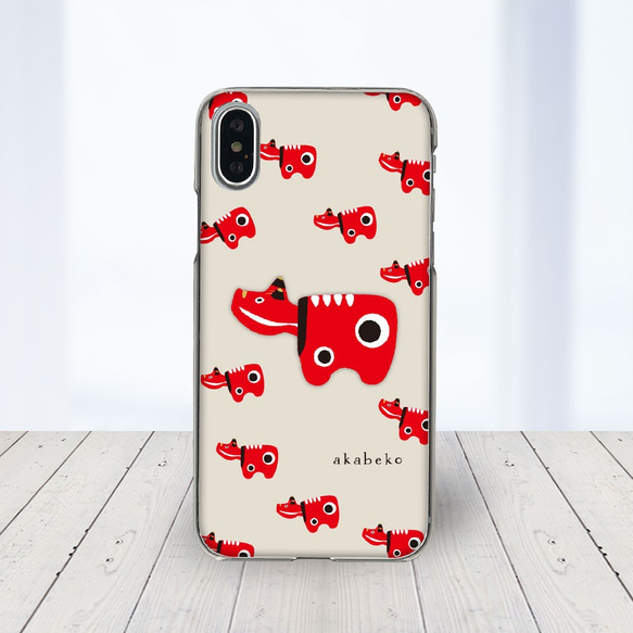 ☆AQUOS他 Android ほぼ全機種対応 スマホケース ☆赤べこ柄