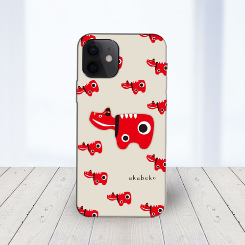 かぼちゃの小物ケース 良品♡ ☆AQUOS他 Android ほぼ全機種対応 スマホケース ☆赤べこ柄
