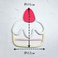ウールレター♡ケーキとお花セット 3枚目の画像