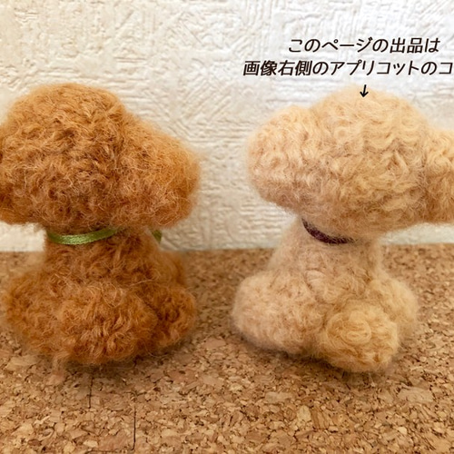 羊毛フェルト トイプードル アプリコット テディベアカット♪