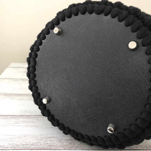 ボーダー バンブーマルシェバッグ ロシアヤーン tシャツヤーン  